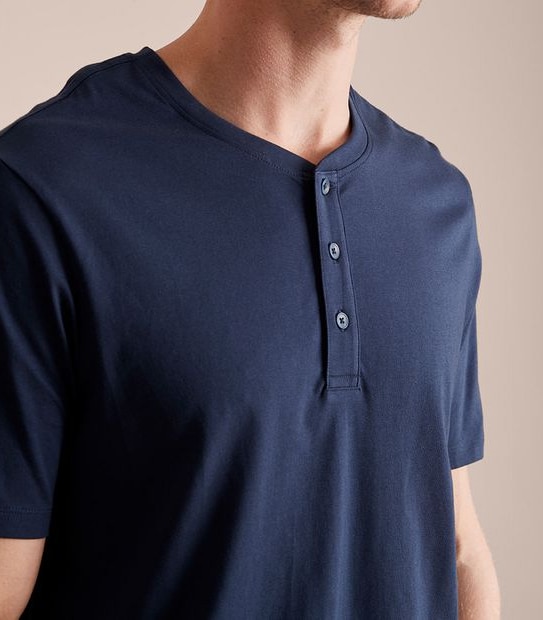 Organic Cotton Henley T-Shirt