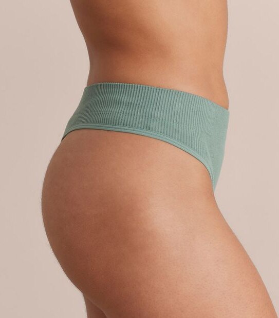 Lily Loves Ribbed Seamfree High Waisted G-String Briefs; Style: LGS02076