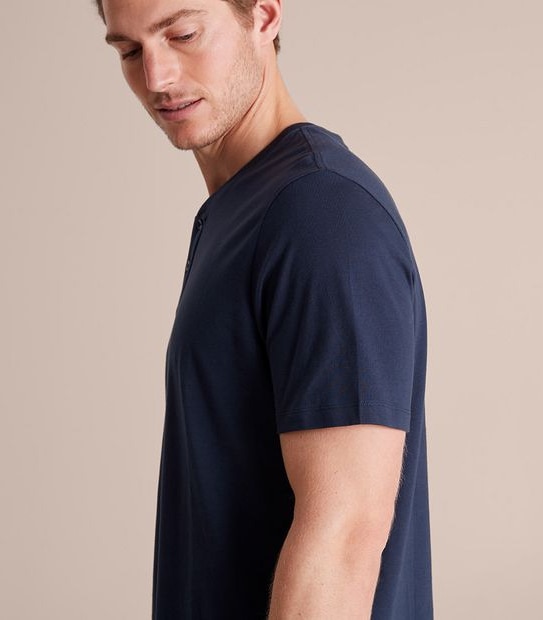 Organic Cotton Henley T-Shirt