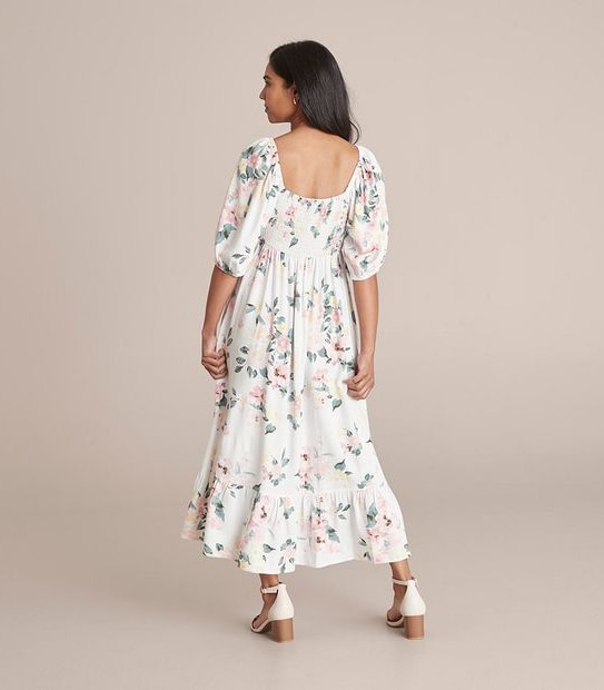 Dannii Minogue Petites Elbow Sleeve Tie Front Midi Dress