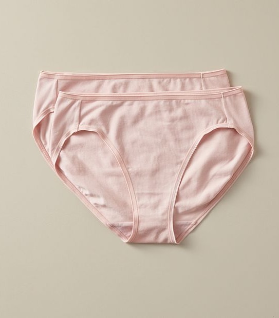 2 Pack Everyday Cotton High Cut Briefs; Style: LHF30308