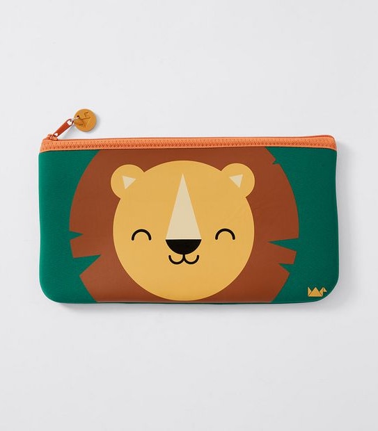 Paper Crane Lion Neoprene Pencil Case