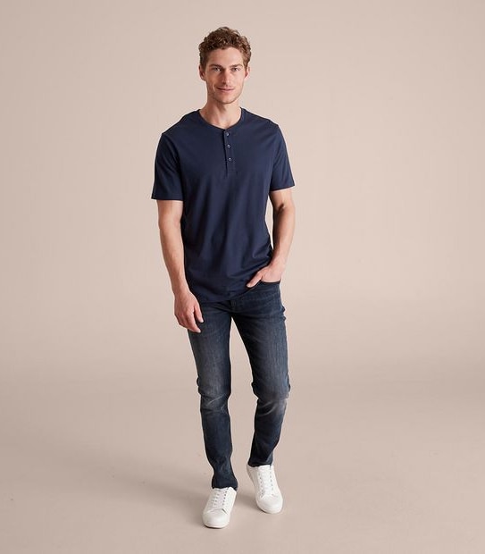 Organic Cotton Henley T-Shirt