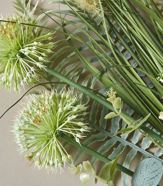 Faux Heather Greenery Bouquet