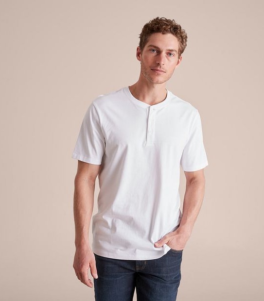 Organic Cotton Henley T-Shirt 1 of 6