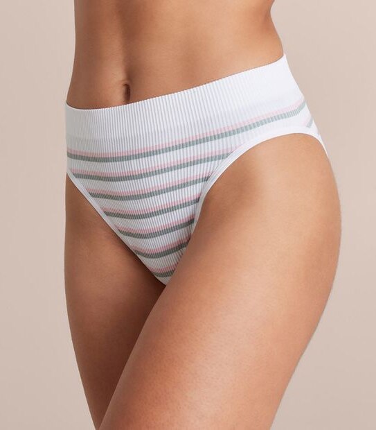 Lily Loves Ribbed Seamfree Hi-Waisted Bikini Briefs; Style: LHB02077