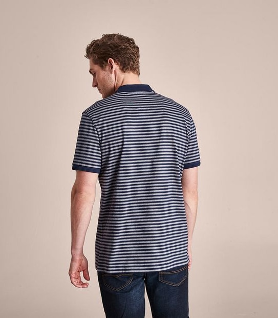 Fashion Striped Polo Top