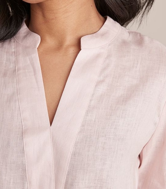 Dannii Minogue Petites Linen Popover Shirt