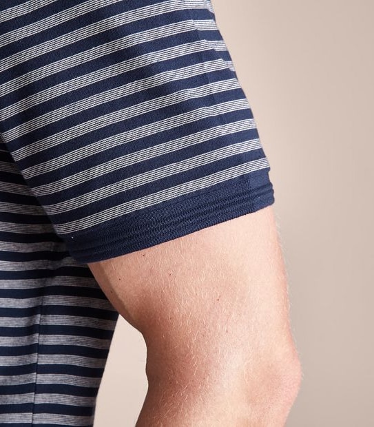 Fashion Striped Polo Top