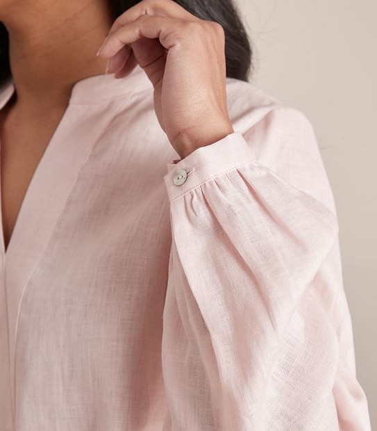 Dannii Minogue Petites Linen Popover Shirt
