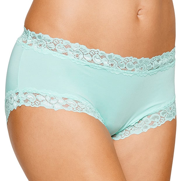 Microfibre Boyleg Briefs - Aqua