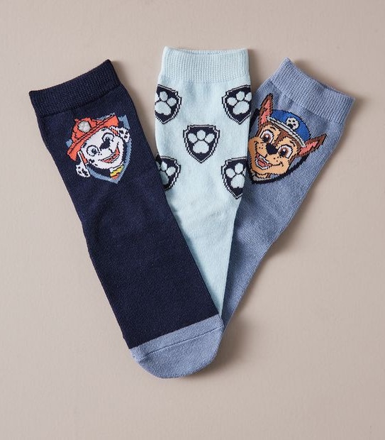 3 Pack Paw Patrol Socks