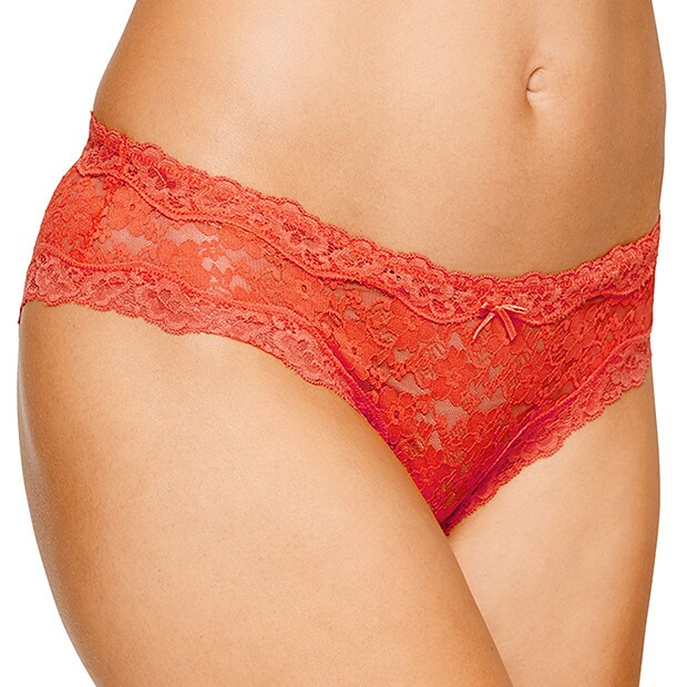 Cheeky Cut Bikini Briefs - Hot Coral Cheeky Cut Bikini Briefs - Hot Coral