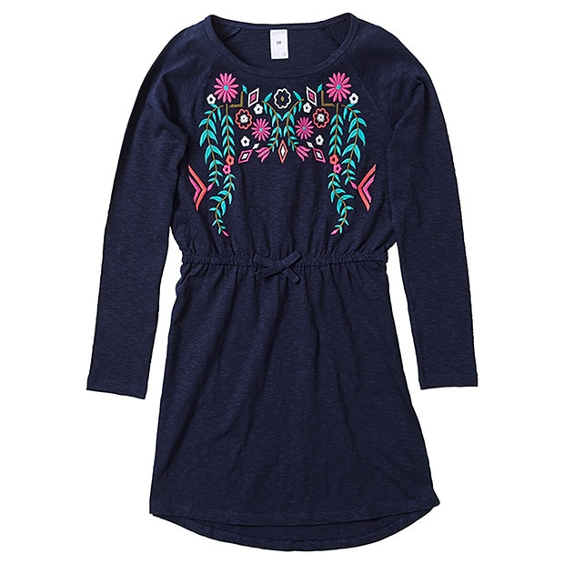 Long Sleeve Embroidered Dress Target Australia