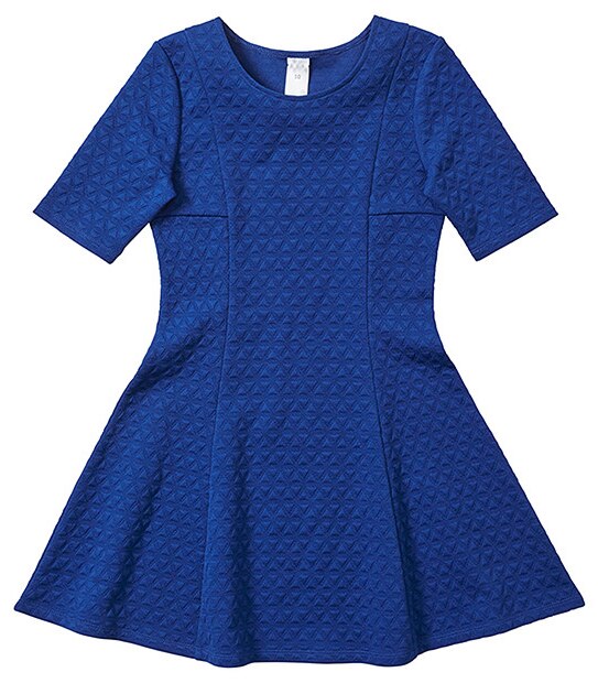 Textured Triangle Skater Dress