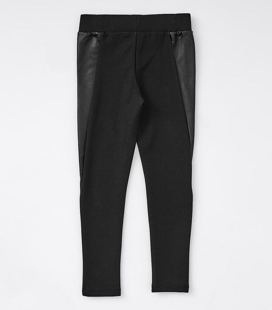 Paneled Ponte Leggings - Black