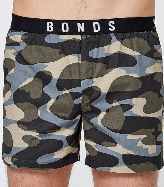Bonds Comfy Livin' Woven Sleep Boxer - Camo