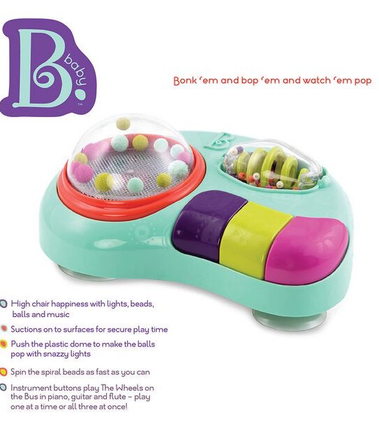 B. baby Whirly Pop Activity Suction Toy