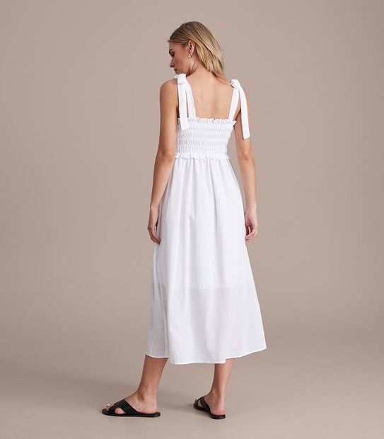 Preview Shirred Bodice Maxi Dress