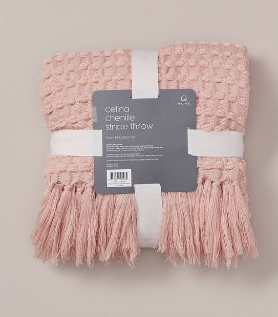 Celina Chenille Stripe Throw