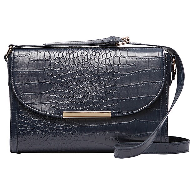 Caprice Croc Handbag - Peacoat Caprice Croc Handbag - Peacoat