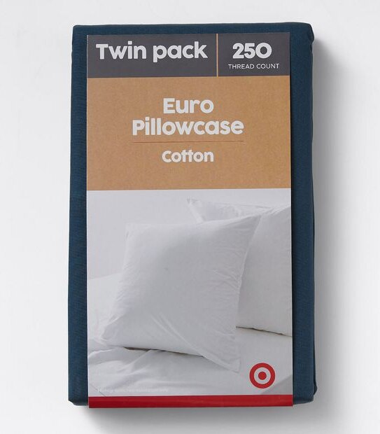 Target 2 Pack 250 Thread Count Cotton European Pillowcases