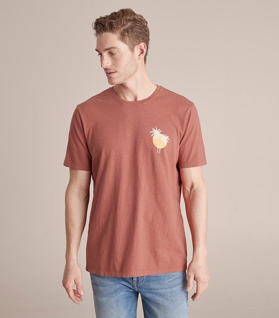 Printed Garment Dyed T-Shirt