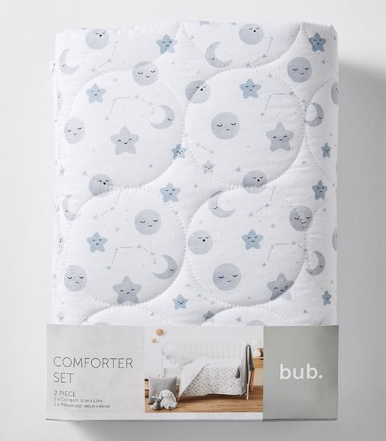2 Piece Cot Comforter Set - Little Moon
