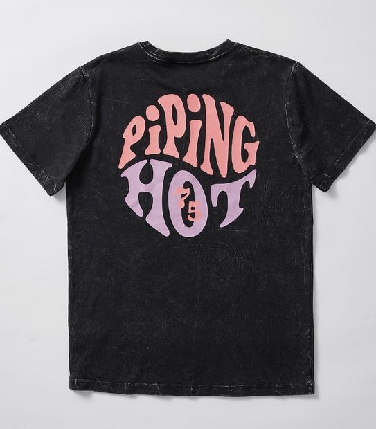 Piping Hot T-shirt - Black