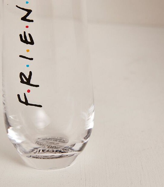 FRIENDS Stemless Prosecco Flutes