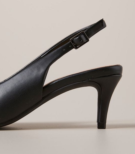 W DARLA V BLACK SLING BACK DRESS HEEL SIZE 611 Target Australia