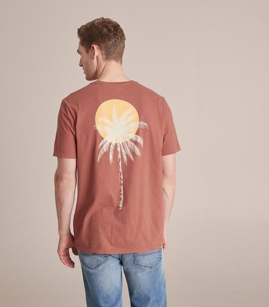 Printed Garment Dyed T-Shirt