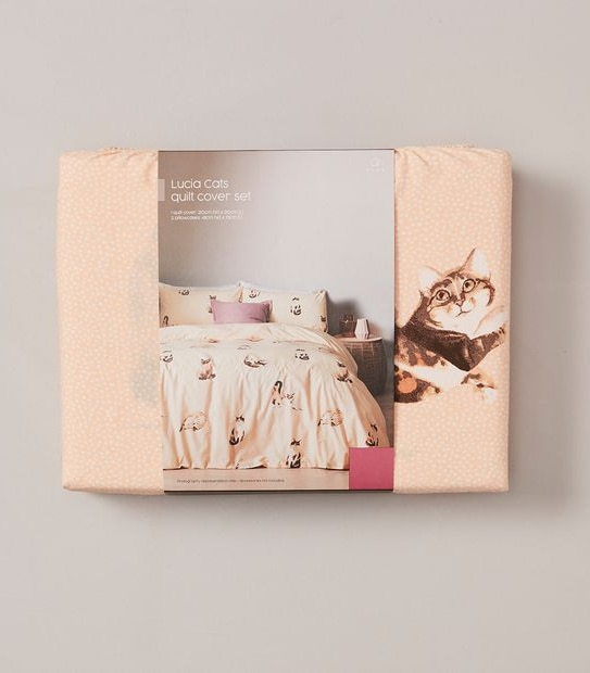 Lucia Cats Quilt Cover Set
