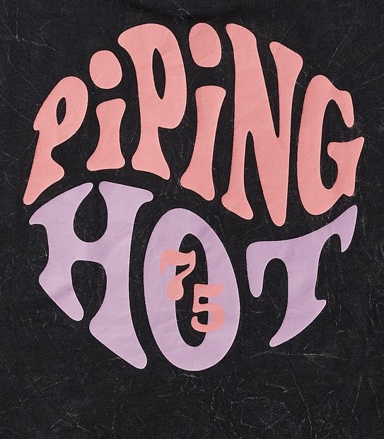 Piping Hot T-shirt - Black