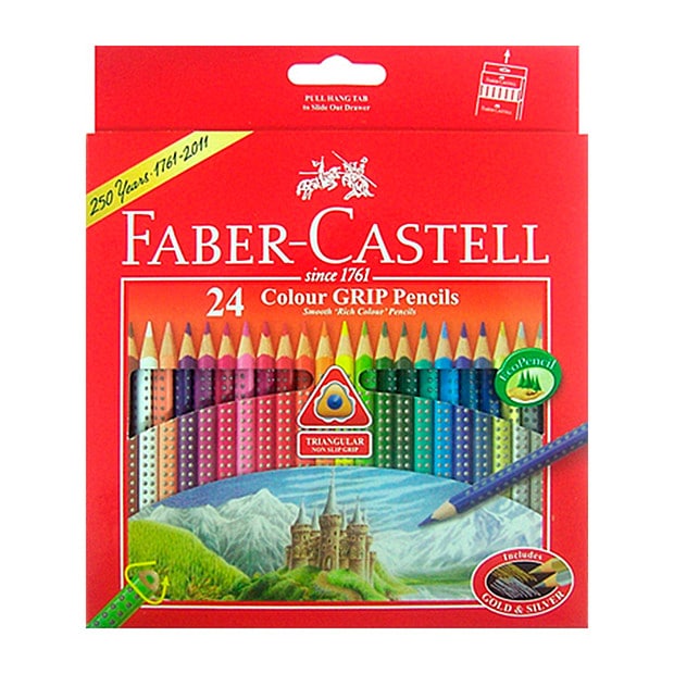 Faber-Castell 24 Pack Colour Grip Pencils Faber-Castell 24 Pack Colour Grip Pencils