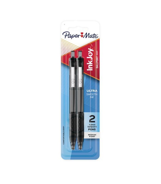 Paper Mate InkJoy 300RT Retractable Ballpoint Pen Black - Pack of 2