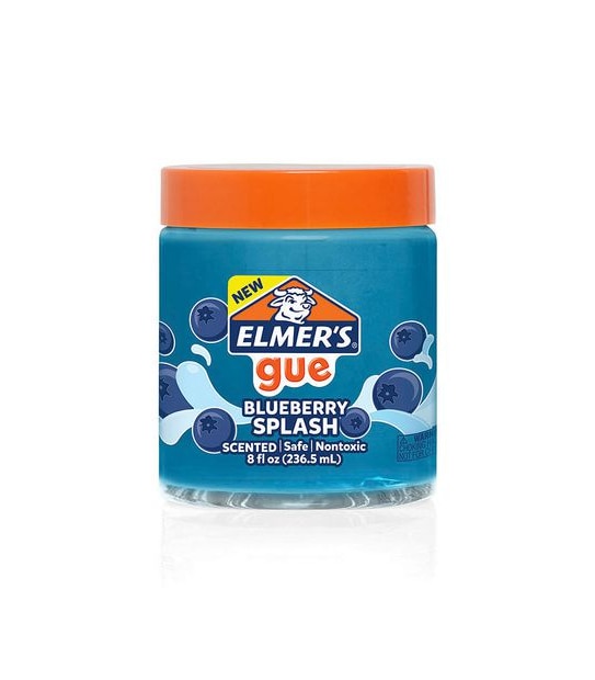 Elmer's Gue Premade Slime, 237mL Jar - Blueberry Splash