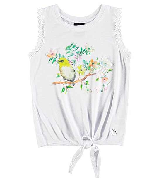 Girls' Sista Tie Front Top