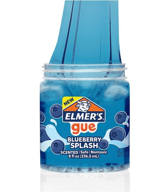 Elmer's Gue Premade Slime, 237mL Jar - Blueberry Splash