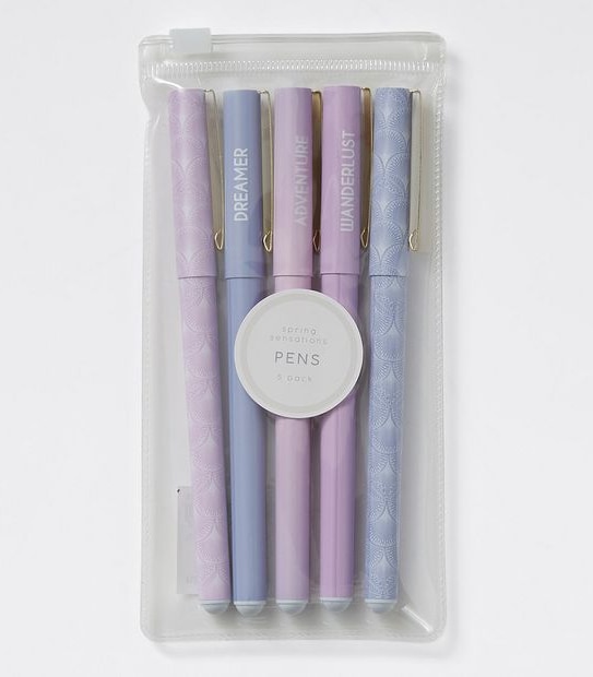 Spring Sensation Pens 5 Pack - Filigree
