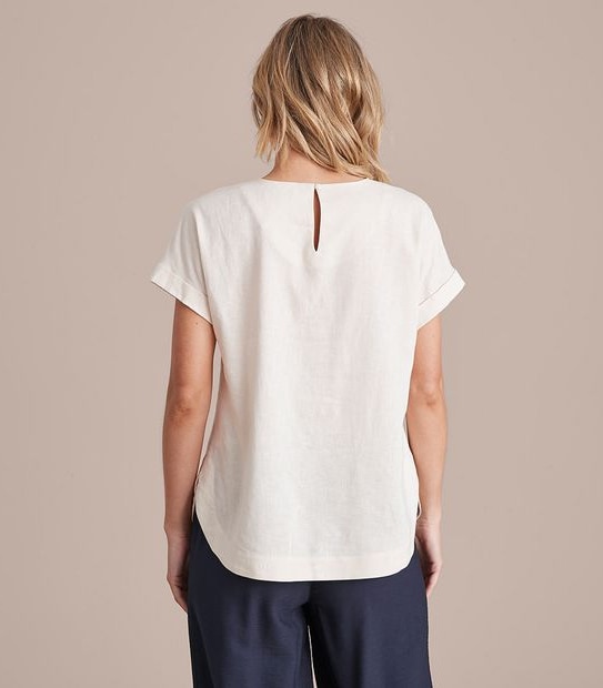 Preview Linen Blend Dallas Dolman Sleeve Blouse