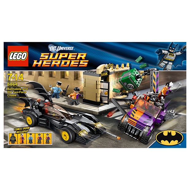 lego batmobile two face chase