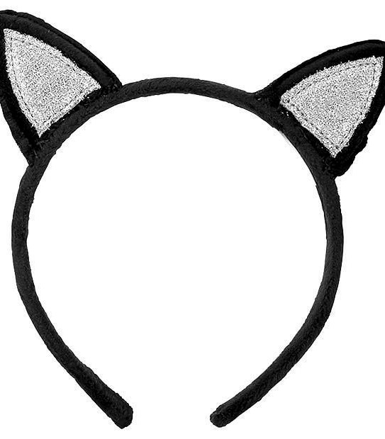 Halloween Cat Print T-Shirt With Bonus Cat Ear Headband
