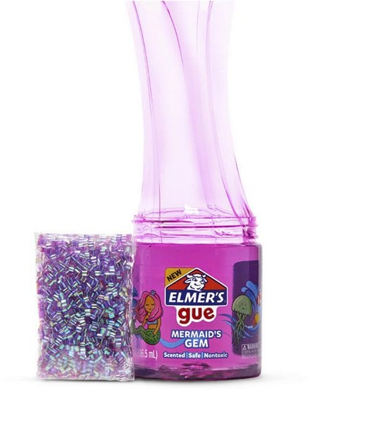 Elmer's Gue Premade Slime Mix-Ins, 237mL Jar - Mermaid's Gem