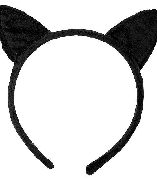 Halloween Cat Print T-Shirt With Bonus Cat Ear Headband