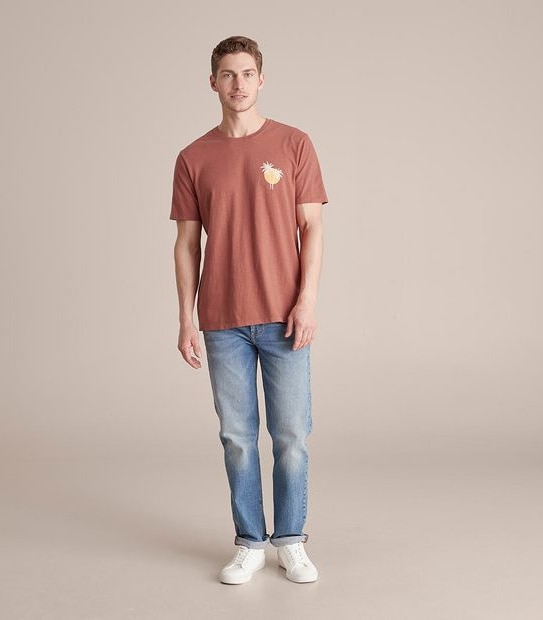 Printed Garment Dyed T-Shirt