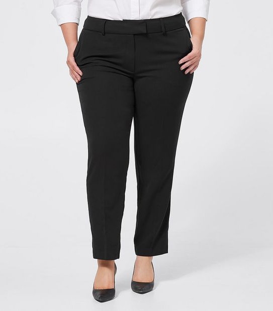 Belle Curve Straight Leg Work Pants 