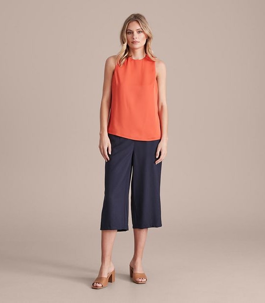 Preview Crew Neck Double Layer Tank Top