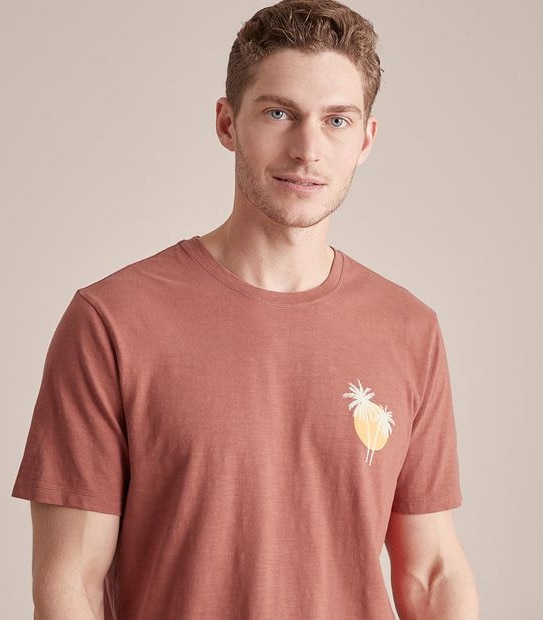 Printed Garment Dyed T-Shirt