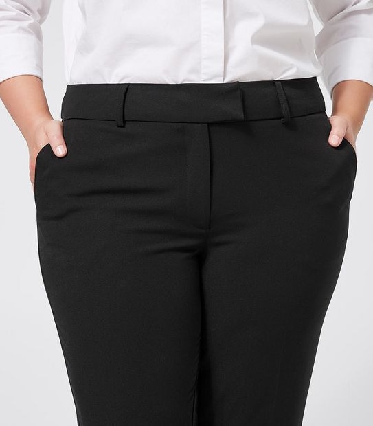 Belle Curve Straight Leg Work Pants 